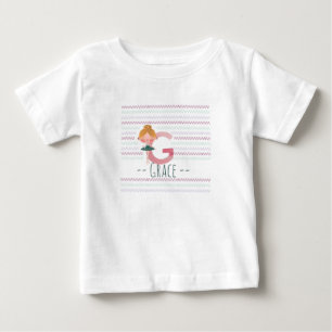 Süße Ballerina-Plüsch-Pink Buchstabe G Kleinkind Baby T-shirt