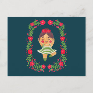 Süße Ballerina Postkarte