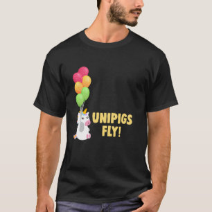Süße Ballon Unipigs Fliegen Einhorn Schwein Einhor T-Shirt