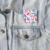 Süße Ballontiere Farbige Kinder Muster Button (Beispiel)