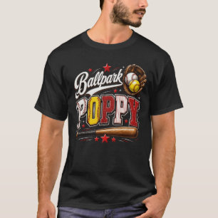 Süße Ballpark-Oma-Softball-Oma-Baseball-Oma T-Shirt