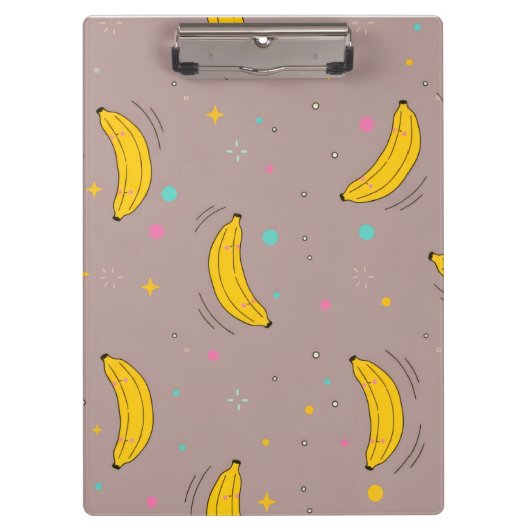 Süße Banane All-Over-Druck Klemmbrett (Vorderseite)