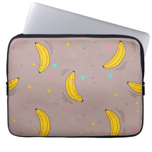Süße Banane Ganzkörperdruck Laptopschutzhülle