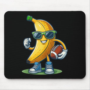 Süße Banane spielt Fußball Fruchtliebhaber Fußball Mousepad