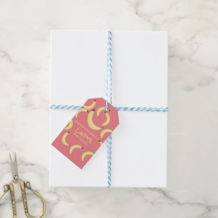Süße Bananen-Bündel-Muster-Geschenk-Tags für Baby  Geschenkanhänger