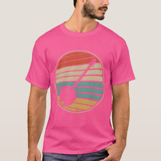 Süße Banjo-Sonne Retro Vintage 70er 80er Bluegrass T-Shirt