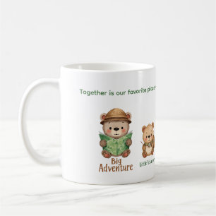 Süße Bären-Abenteuer-Familien-Geschenk Kaffeetasse