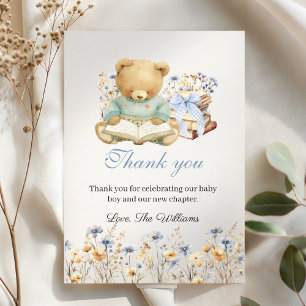 Süße Bären Bücher Baby Shower Danke