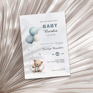 Süße Bären können Baby Shower Einladung kaum erwar