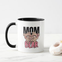 Süße Bären-Mama-Text-Illustration
