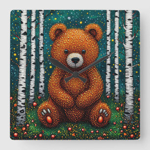 🧸 Süße Bären-Nursery-Raumdekoration Uhr 🕒