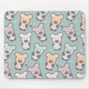 Süße Bären Süßigkeiten Snacks Konfetti Mousepad