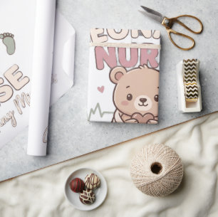 Süße Bärenkinderstube Geschenkpapier