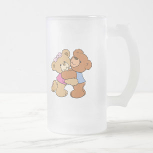 Süße Bärenumarmung Bären Mattglas Bierglas