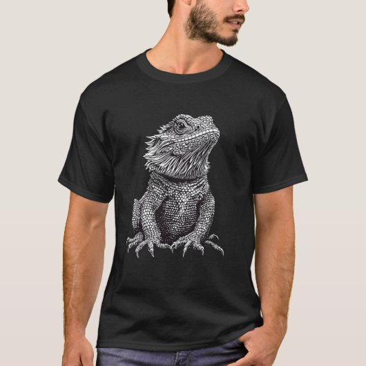 Süße Bartagamen-Grafik T-Shirt (Vorderseite)