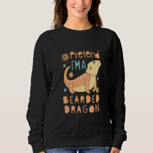 Süße Bartagamen Halloween Echsen für Kinder Sweatshirt