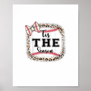 Süße Baseball- Die Saison Mom Schwester Kleinkind  Poster