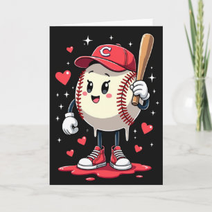 Süße Baseball-Liebeskarte Karte