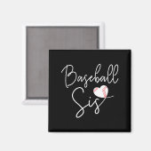 Süße Baseball-Schwester-Kunst Magnet (Vorderseite/Rückseite)