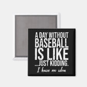 Süße Baseball-Sportarten Magnet (Vorderseite/Rückseite)