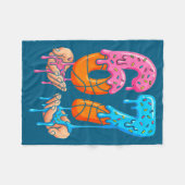 Süße Basketball-Eis-Drip 67 Fleecedecke (Vorderseite (Horizontal))