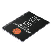 Süße Basketball-Geschenke für Mädchen, Mädchenhaft Notizblock (Linke Seite)