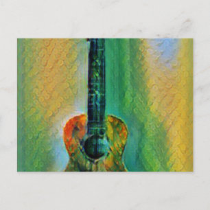 Süße Bassgitarre Postkarte