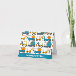 Süße Baubagger personalisierte Schreibwaren