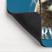 Süße Bauchweh-Überlebende Waschbär-Spruch Mousepad (Ecke)