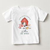 Süße Bauernhoftiere Jungen Kinder Geburtstag Baby T-shirt (Vorderseite)