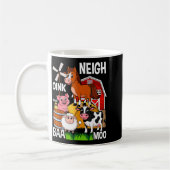 Süße Bauernhoftiere mit Geräuschen Kaffeetasse (Links)