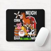 Süße Bauernhoftiere mit Geräuschen Mousepad (Mit Mouse)