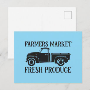 Süße Bauernmarkt-Wortkunst  Postkarte