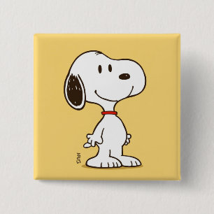 Süße Beagle-Cartoon-Figur-Illustration Button