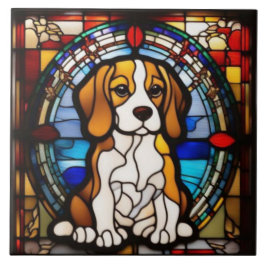 Süße Beagle-Dekorationskeramikfliese Fliese