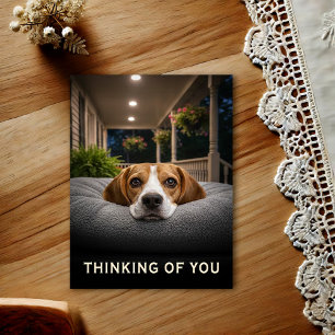 Süße Beagle-Gedenkkarte Postkarte