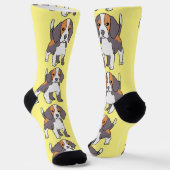 Süße Beagle-Hunderasse Thunder_Cove Socken (Gewinkelt)
