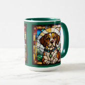 Süße Beagle-Keramik-Kaffeetasse Tasse (VorderseiteRechts)
