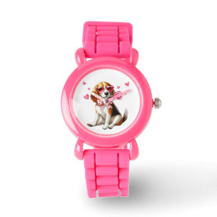 Süße Beagle-Kinderuhr Armbanduhr