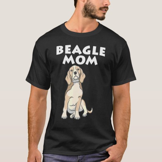 Süße Beagle-Mama Beagle-Hund Beagle-Mütter T-Shirt (Vorderseite)