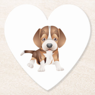 Süße Beagle-Mutter-Hundliebhaber-Welpen-Vater-Cart Untersetzer