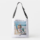 Süße Beagle Personalisierte Tasche (Rückseite)
