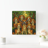 Süsse Beagle Uhr (Zuhause)