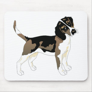 Süße Beagle-Welpen-Hundemutter Beagles Fan Mousepad