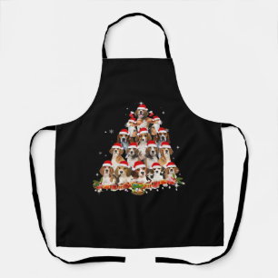 Süße Beagles Weihnachtsbaum Hund Santa Xmas Tee Lu Schürze