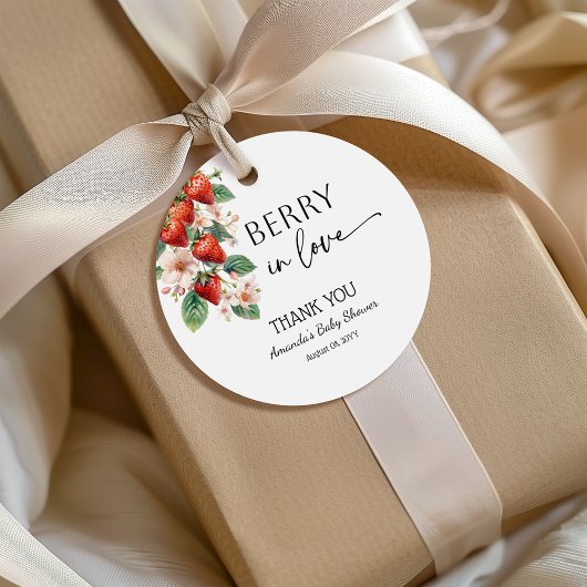 Süße Beere in Liebe Erdbeere Junggesellinnenabschi Geschenkanhänger