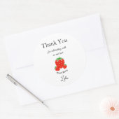 Süße Beeren-Aufkleber Kindergeburtstag Runder Aufkleber (Umschlag)