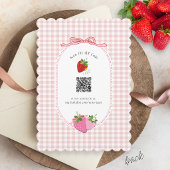 Süße Beeren Erste Erdbeermädchen 1. Geburtstag Einladung