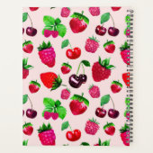 Süße Beeren Frucht Benutzername Planer (Rückseite)