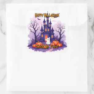 Süße beliebte Halloween-Grusel-Kollektion Quadratischer Aufkleber